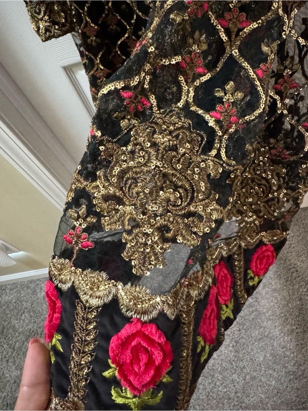 Zainab Hasan  embroidered dress M - Picture 8 of 11